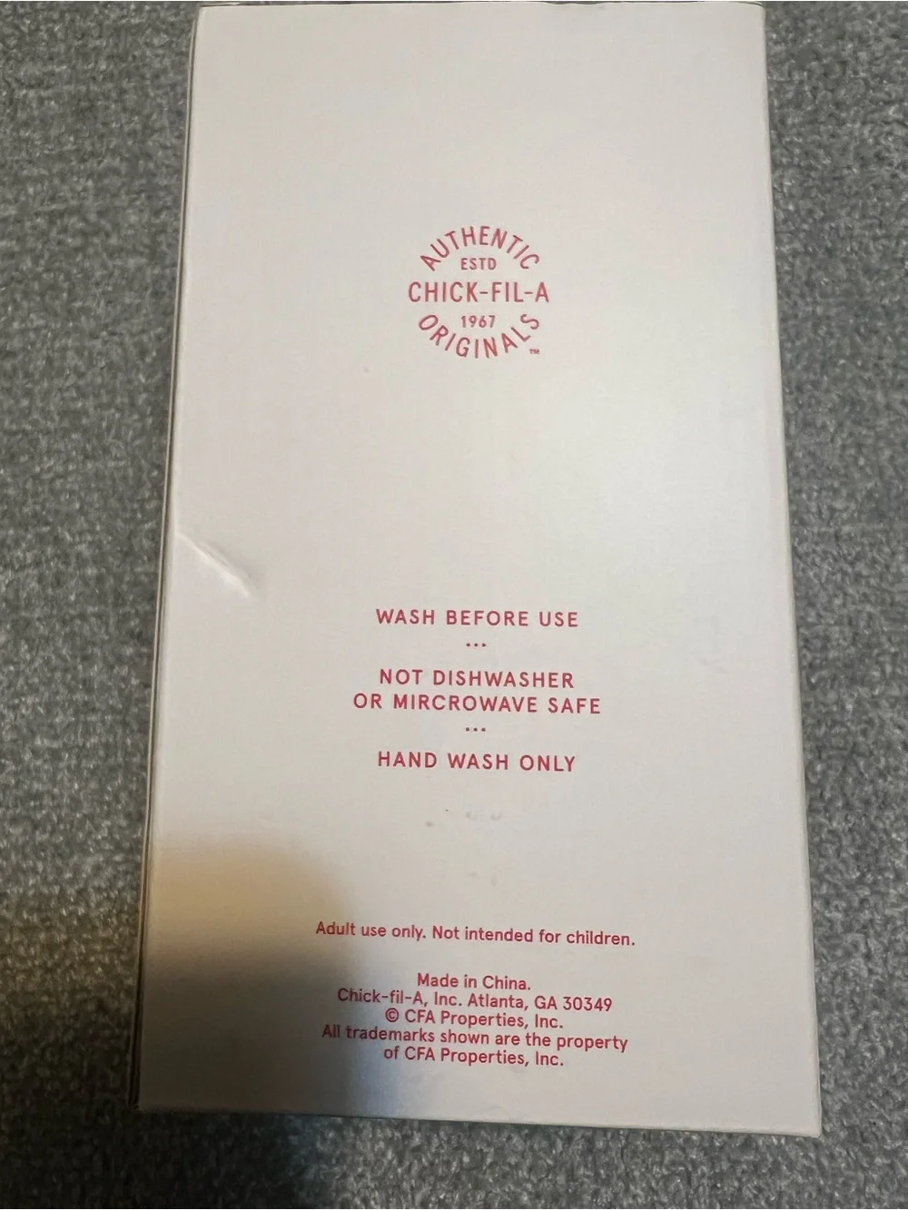 Chick Fil A Large Insulated Cup